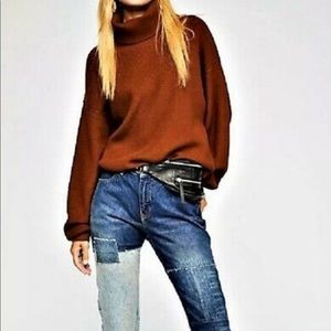 Free people softly structured tunic S tobacco.